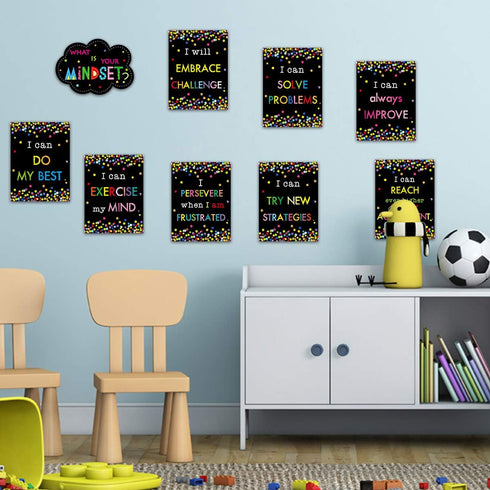Ceiba Tree Growth Mindset Posters for Classroom Bulletin Board, Inspirational Motivational Signs