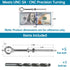 Muzata 5 Pack 1/4" x 5" Eye Bolts with Nuts Washers, T316 Stainless Steel Threaded Eyebolts for Heavy Duty Lifting