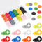 Darlingao Running Bib Clips, 40Pcs Race Bib Holder, Race Number Buckle Fixing System