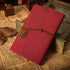 EvZ Vintage Dark Red PU Leather Cover, Loose Leaf Blank Notebook Journal Diary Gift