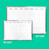 Flipside Framed Calendar Dry Erase Board, 24 x 18, White Surface with Silver Aluminum Frame