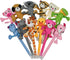 Maydahui 24PCS Plush Animal Ballpoint Pen, Cute Cartoon Fluffy Pens, Blue Ink for School Party Supply