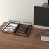 Set of 2 Vintage Black Wood & Metal Letter Tray, Desk Organizers Paper Tray, Office File Organizer