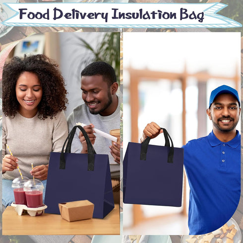 100 9.5 6 9.5 Kacctyen Pcs Insulated Take Out Bags Bulk x x in Thermal Insulation Food Bag for Coffee, Milk Tea, Hot