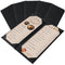 Menu Covers 4.25" x 11" 5 Pack 2 View Black PU Leather