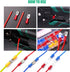 Twidec 300PCS 16 Types Spade Crimp Connectors, Male and Female Connector Kit with Wire Crimper Tool