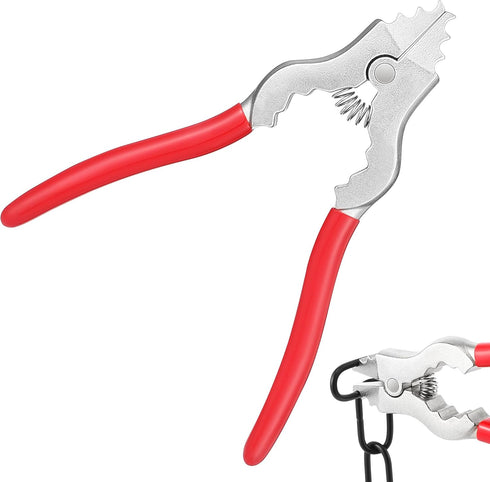 Feekoon Chain Pliers, 7 Inch Fixture Link Pliers, Malleable Iron Chain Pincers,