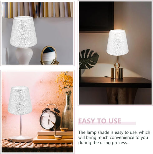 E27 LABRIMP Fabric Lampshade Lamp Shades Sequin Cloth Art Lampshade Floor Light Decorative Lamp Shade Cover Retro Floor