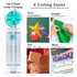 Paper Trimmer Craft Paper Cutter: 4 Style multi-function Scrapbooking Tool with Dial Blades of Straight,Wave,Dotted,perforated,Creasing for Cutting Paper,Coupons,Photos,Postcards,Scrapbook,Card