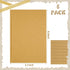 Henoyso 8 Pcs A5 Blank Kraft Notebooks, 100 Sheets/200 Pages Unlined Sketchbooks for Writing & Drawing