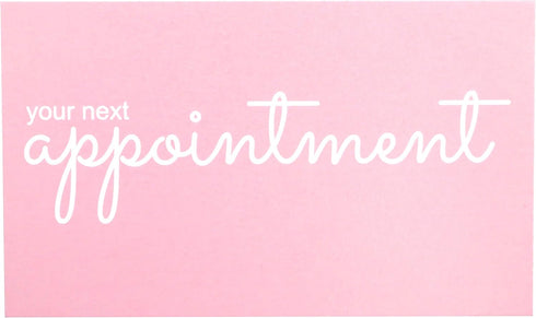 RXBC2011 Appointment Reminder Cards Pack of 100, Pink