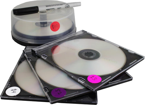 ChromaLabel 3/4 Inch Circle Sticker Labels - Easy to Write On Colored Dot Stickers, Removable Sticky Dots - 1000 Labels