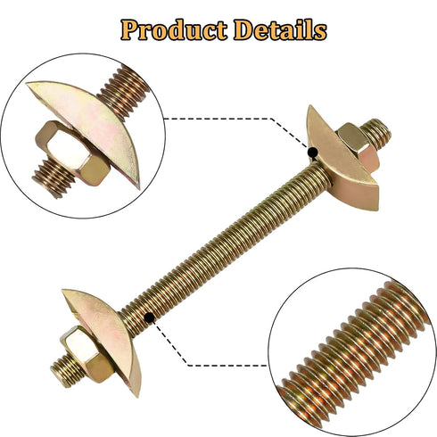 13 Pcs Furniture Fastening Connectors with Wrench, Table Top Fasteners for Butcher Blocks, Tables, and Bed Frames