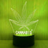 420 Leaf 3D LED Table Lamp, Optical Visual Illusion Night Light for Home Decor