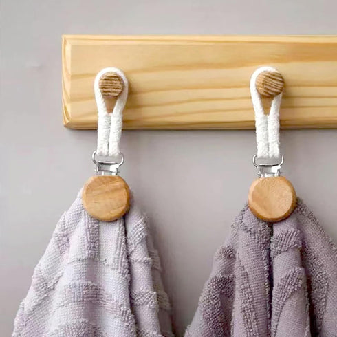 3 Pcs Bathroom and Kitchen Towel Clips, Hanging Holder for Socks, Towels, Bags, and Hats