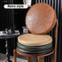 FANGMING 12" 14" 16" Pillow(E,30x30cm/12x12in 2pcs) PU Leather Round Chair Cushion Memory Foam Waterproof Stool