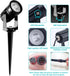 IP65 2-IN-1 T-SUNUS RGB Solar Spot Lights Christmas, Metal Color Changing Landscape Spotlights Waterproof Spotlight