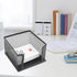 Mesh Memo Pad Holder Sticky Note Box Desk Office Business Metal Mesh Black Note Block Card Stand Organizer 3.1x4.1in card box