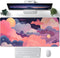 Cute Kawaii Clouds Desk Mat, Pink Purple XXL Large Mouse Pad for Gaming, Laptop, Computer Keyboard, Desk Decor 31.5''X