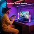 MICTUL 15 LED Light Bar, Music Sync RGB Light Bar, USB Ambient Lamp, Color Changing Gaming TV Backlight with Remote