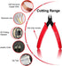 Flush Cutter, Wire Cutters, BS-8109 Soft Wire Cutter Pliers, Precision Micro Cutter for Electronics and Jewelry