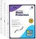Clear Sheet Protectors for 3 Ring Binder, 50 Pack Non Glare, Heavy Duty 8.5” x 11” Plastic Page Protector Binder
