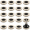 Rocaris 20 Pcs 2 Inch Compressed Wool Fabric Disc Polishing Buffing Pads with 1/4" Shank for Cleaning Projects