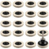 Rocaris 20 Pcs 2 Inch Compressed Wool Fabric Disc Polishing Buffing Pads with 1/4" Shank for Cleaning Projects
