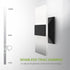 8 Inch 10W 2700K-5000K Dimmable ASD Indoor LED Wall Sconce - Black Wall Sconce Lights for Living Room, Bedroom