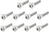 uxcell M2.5x10mm Hex Socket Cap Head Screws, 100pcs