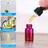PATIKIL 15ml Glass Dropper Bottle, 2Pcs Leakproof Essential Oils Sample Container with Eye Dropper & 6 Labels