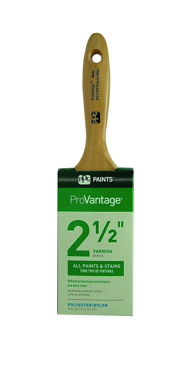 ProVantage Varnish Paint Brush, 2 1/2", Nylon Polyester, Superior Value Without Sacrificing Performance