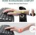 Keyboard Wrist Rest Support + Mouse Pad + Mouse Wrist Rest + Coaster, 4 PCS Set Ergonomic Memory Foam Mousepad with Durable Anti-Slip Rubber Base for Office, Home & Easy Typing Pain Relief, Moon Sun