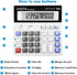 Desk Calculator 12 Digit Extra Large 4.3-Inch LCD Display, Two Way Power Battery and Solar Calculators Desktop, Big Buttons Easy to Press Used as Office Calculators for Desk