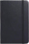 ZZTX Small Pocket Notebook: 3.5" x 5.5" Hardcover Lined Paper Mini Notepad with Black Leather Sketchbook