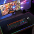 Qisan RGB Large Gaming Mouse Pad with Nonslip Base - 31.5 x 11.8 Inch, Soft LED Extended Mousepad with Anti-Slip Rubber