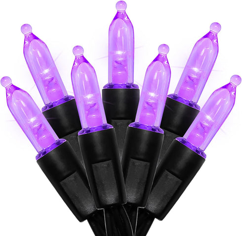 16ft 50 8 MULTI-SPARKING Battery Operated Halloween Lights LED Mini String Lights for Small Tree, Wreath, Crafts