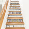 PLIGREAT 15 Strips 3D Bookshelf Stair Riser Decals, Peel and Stick Stair