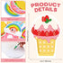 Glenmal 24 Pack Mini Cute Notebooks, Kawaii Pocket Notepads in 6 Designs for Kids School Supplies, Taco, Heart, Rainbow