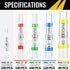 Sopoby 500PCS Solder Seal Wire Connectors, Self Soldering Heat Shrink Butt Connector for Marine Automotive Electrical