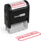 ExcelMark FAXED Self Inking Rubber Stamp, Red Ink