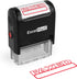 ExcelMark FAXED Self Inking Rubber Stamp, Red Ink