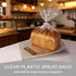 200 Pack 150 50 50 600 Paper Bread Bags Ste, Pcs Kraft Paper Bread Bags and Pcs Clear Bakery Bags Sourdough Bags