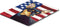 Caroline's Treasures LH9004MP "USA American Flag with Min Pin Mouse Pad, Hot Pad or Trivet" for Home Office Gaming Working Computers Laptop Mouse Mat,Washable Large Mousepad by Caroline's Treasures