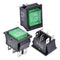 APIELE 3Pcs 3 Position Rocker Toggle Switch DPDT 6 Pin AC 125V/10A 250V/16A ON-Off-ON with LED Light KCD2-203N