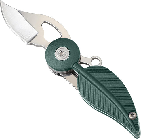 Womens Pocket Knife with Chain, Small EDC Knife, Stainless Steel & Aluminum Alloy Handle, Creative Gift