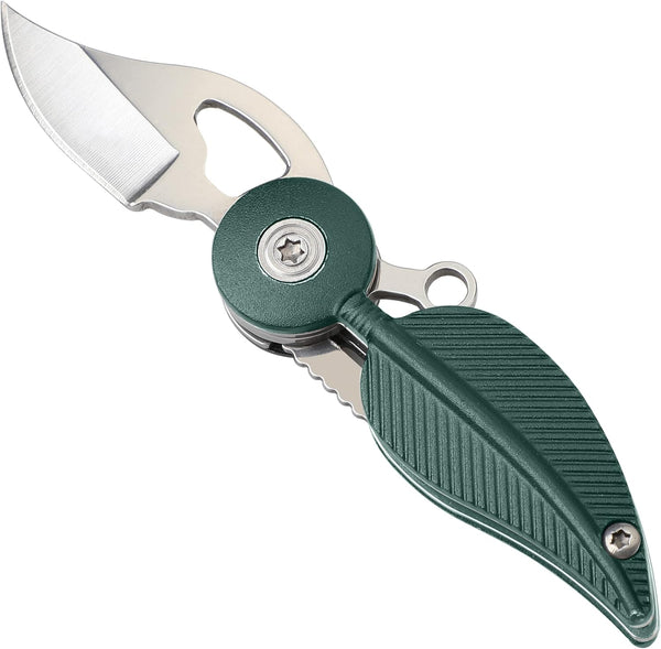 Womens Pocket Knife with Chain, Small EDC Knife, Stainless Steel & Aluminum Alloy Handle, Creative Gift