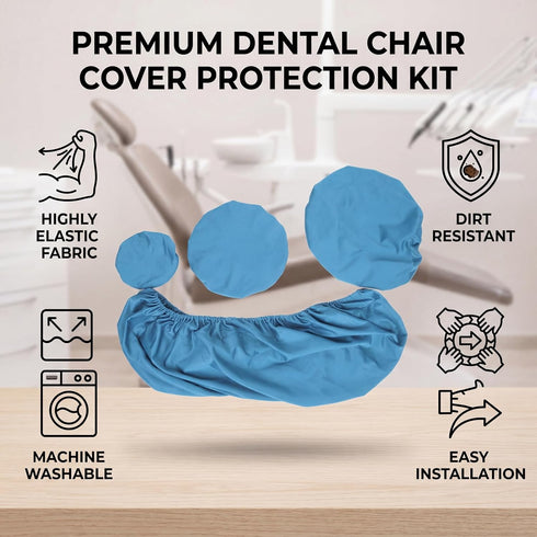 Naroote Set Full Chair Cover, High Elastic Chair Cover Washable Cushion Headrest Protector Kit with Complete Headrest