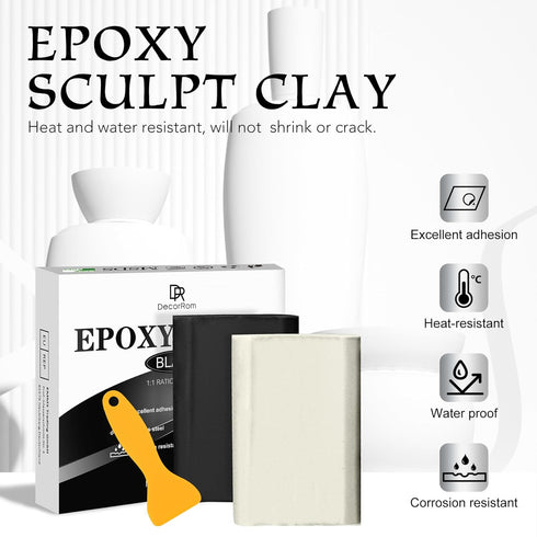 Epoxy Putty - 8oz / 227g, 2 in 1 Pool Putty for Fast Repair, Fix Leaks, Cracks, Sculpting for Metal, Tile, Concrete