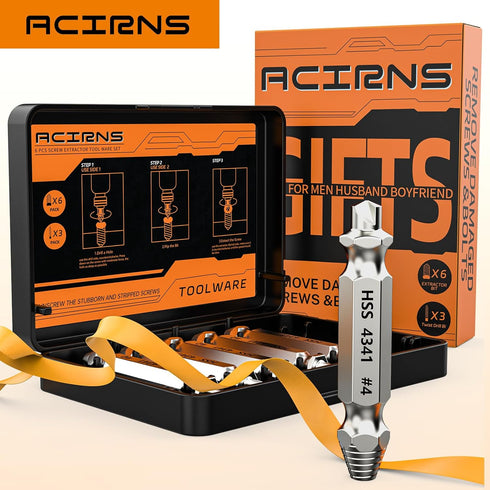 ACIRNS Set,Fathers Damaged Screw Extractor Day Gifts for Dad from Daughter Son,Gifts for Men,Christmas Stocking